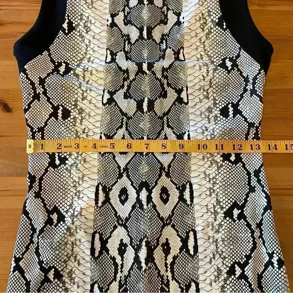 Roberto Cavalli Snake Print Sheath Midi Dress Stretch Office Siren Boardroom - Picture 11 of 15